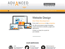 Tablet Screenshot of advanced-creation.com